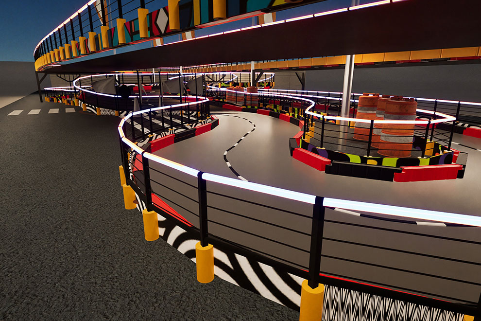 A Benchmark for Indoor Racing Attractions